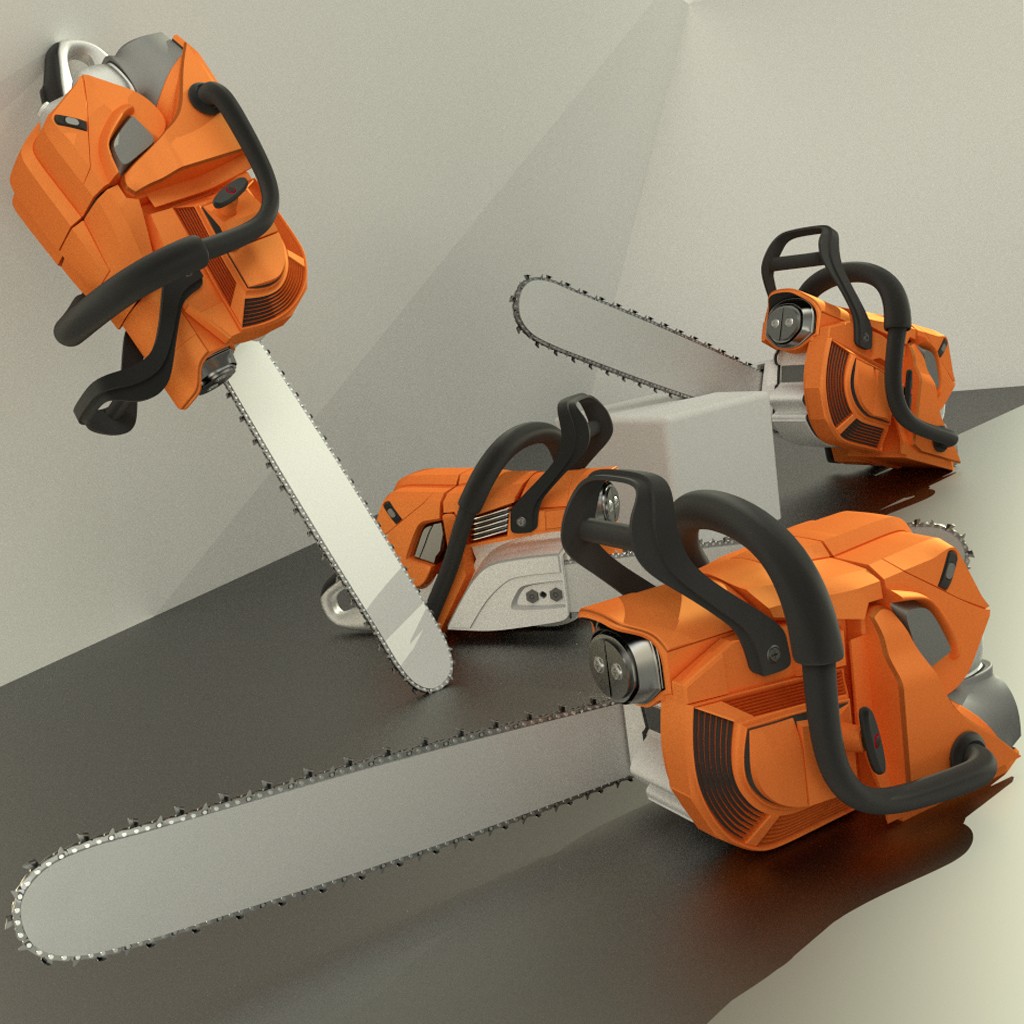 High poly Chainsaw preview image 3